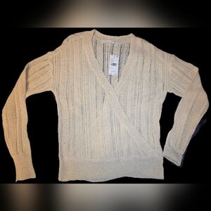 Astr Cream V-Neck Sweater